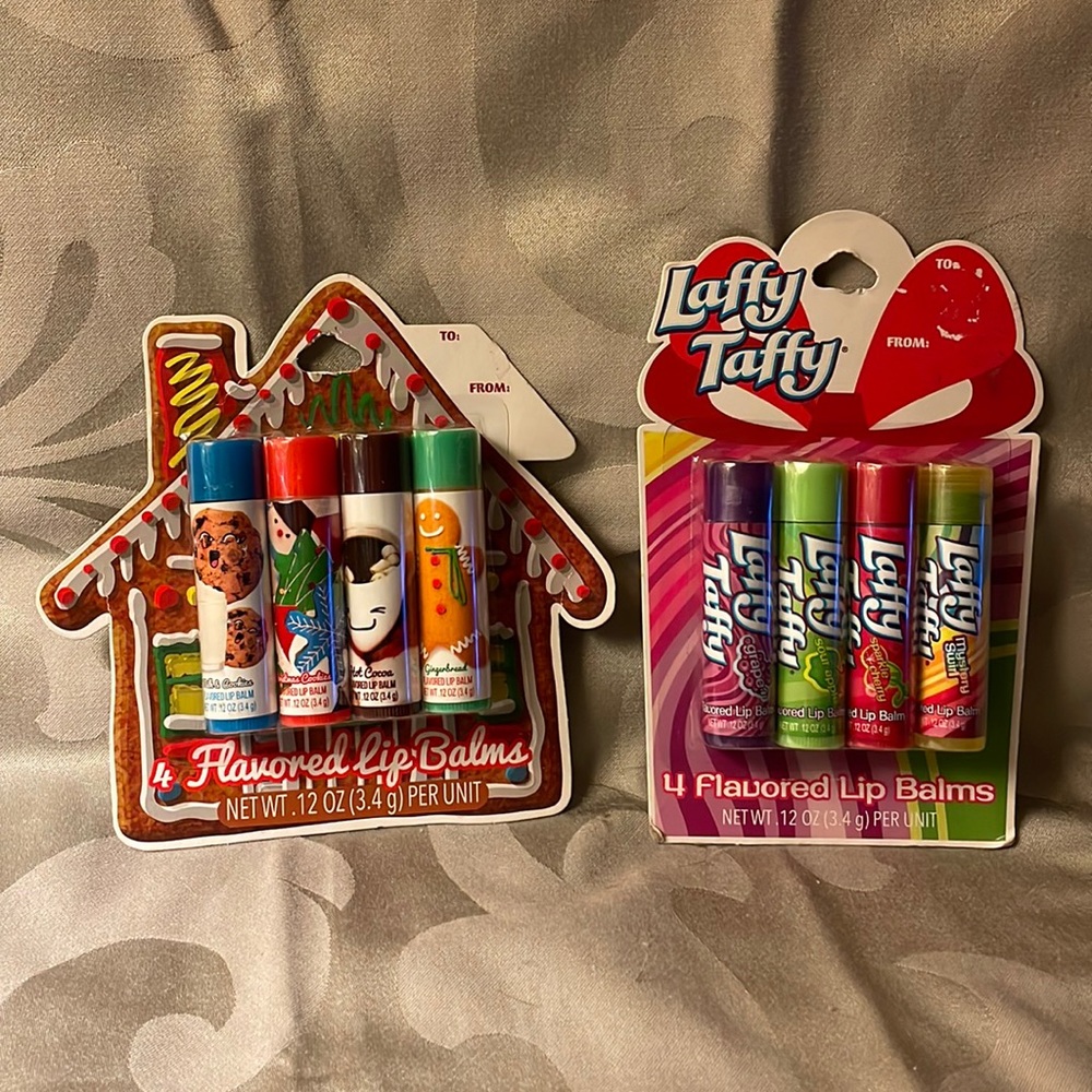 Lot of 2 lipglosses each with 4 in them.  Laffy taffy & cookie flavored